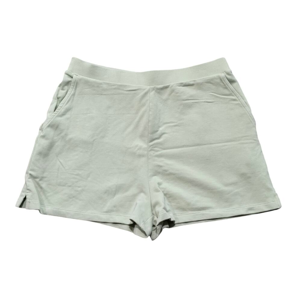 Gianni Bini Green Pull Up Elastic Waist Shorts with Pockets Women's Size Small